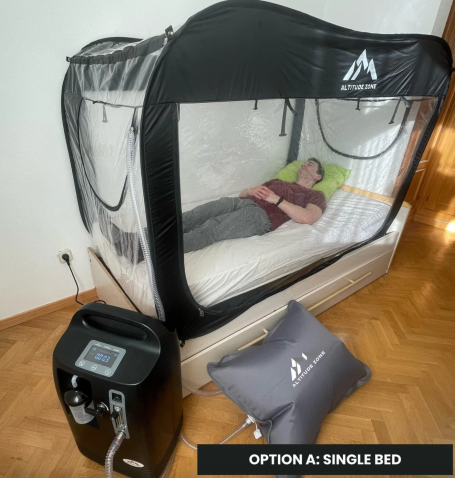 90cm Bett in luftiger Höhe